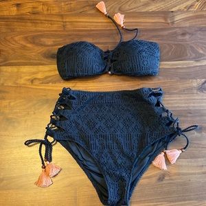 Victoria’s Secret crochet bandeau bikini set